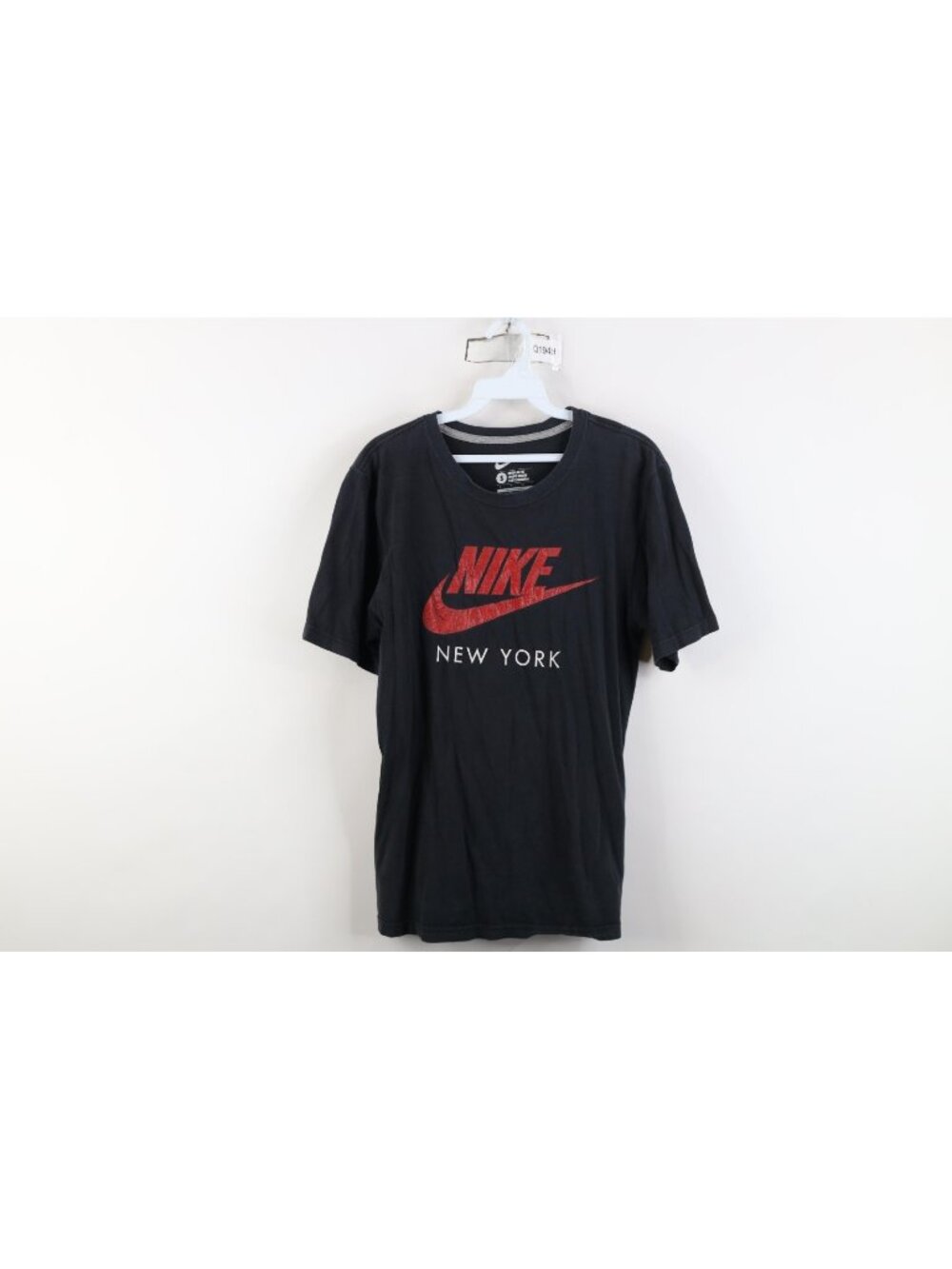 Vintage Y2K Nike Mens Small Distressed New York Big Swoosh Short Sleeve T-Shirt